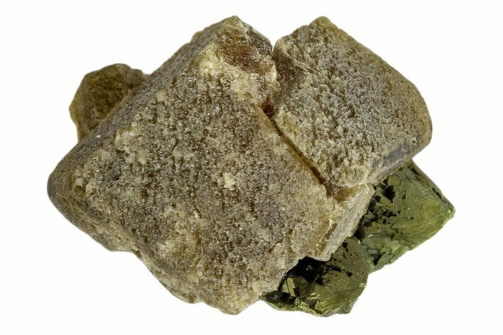 Siderite Crystals on Chalcopyrite - Peru #173391
